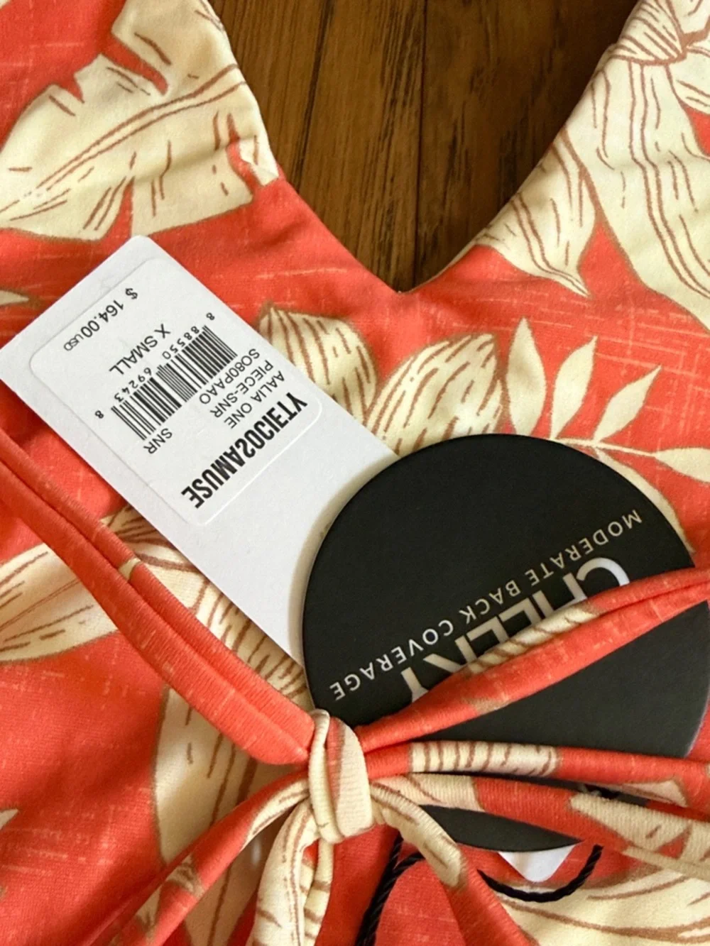 Amuse Society NWT Aalia One piece swimsuit size XS